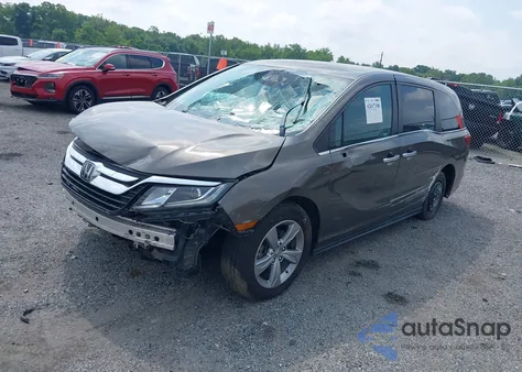 2019 Honda Odyssey Ex z USA, uszkodzony, nr VIN 5FNRL6H51KB117415